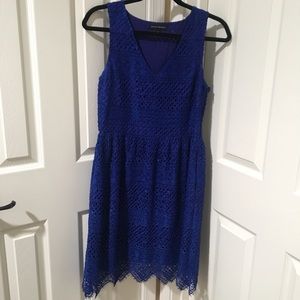 Royal blue Lace Banana Republic dress